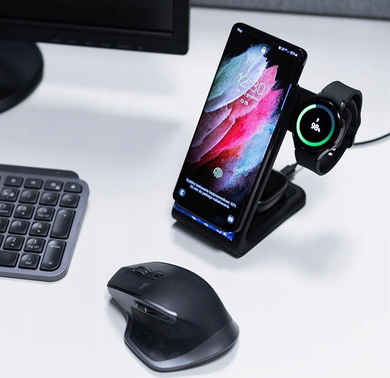 Set karikues Crong GaN PD 35W plus PowerSpot, karikim i shpejtë, wireless