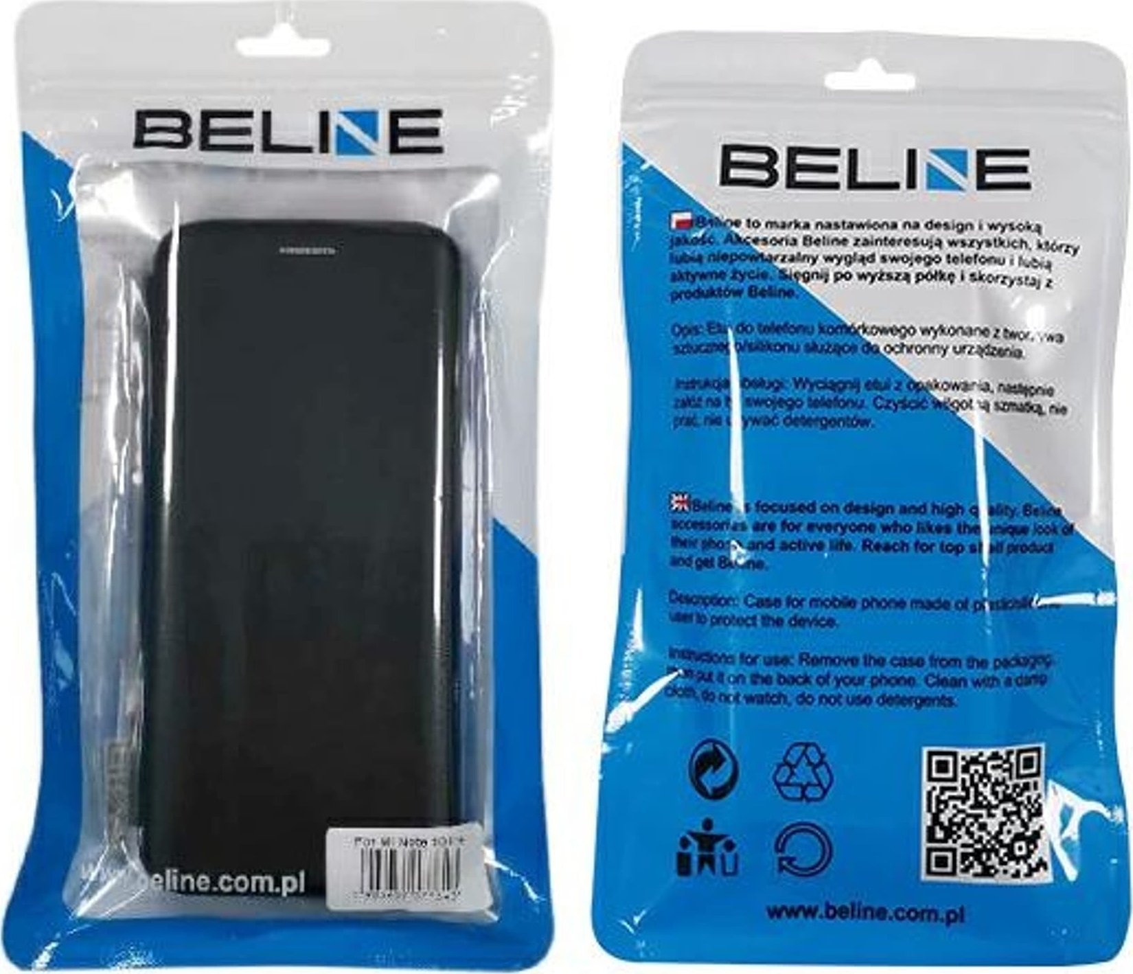 Këllëf libri Beline Book Magnetic Case për Moto G9 Play Motorola E7 Plus, me magnet, i zi