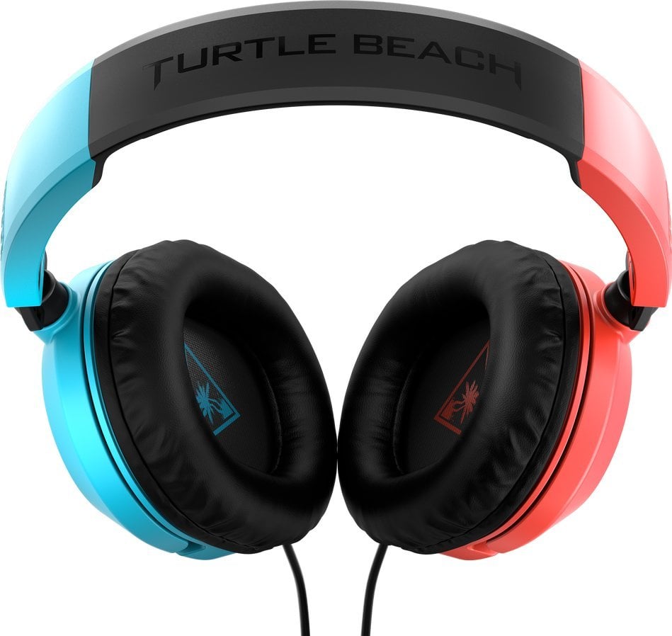 Kufje gaming Turtle Beach Recon 50, me kabllo, mikrofoni i rregullueshëm, blu e kuqe