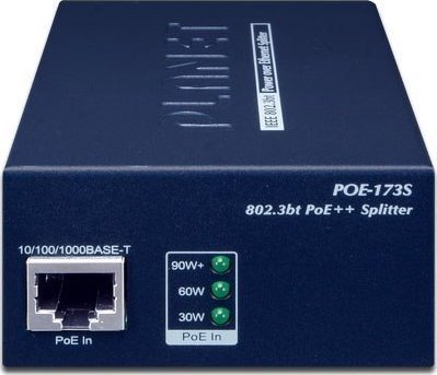 Splitter rrjeti PLANET POE-173S, Gigabit PoE, dalje 12V 19V 24V, i zi