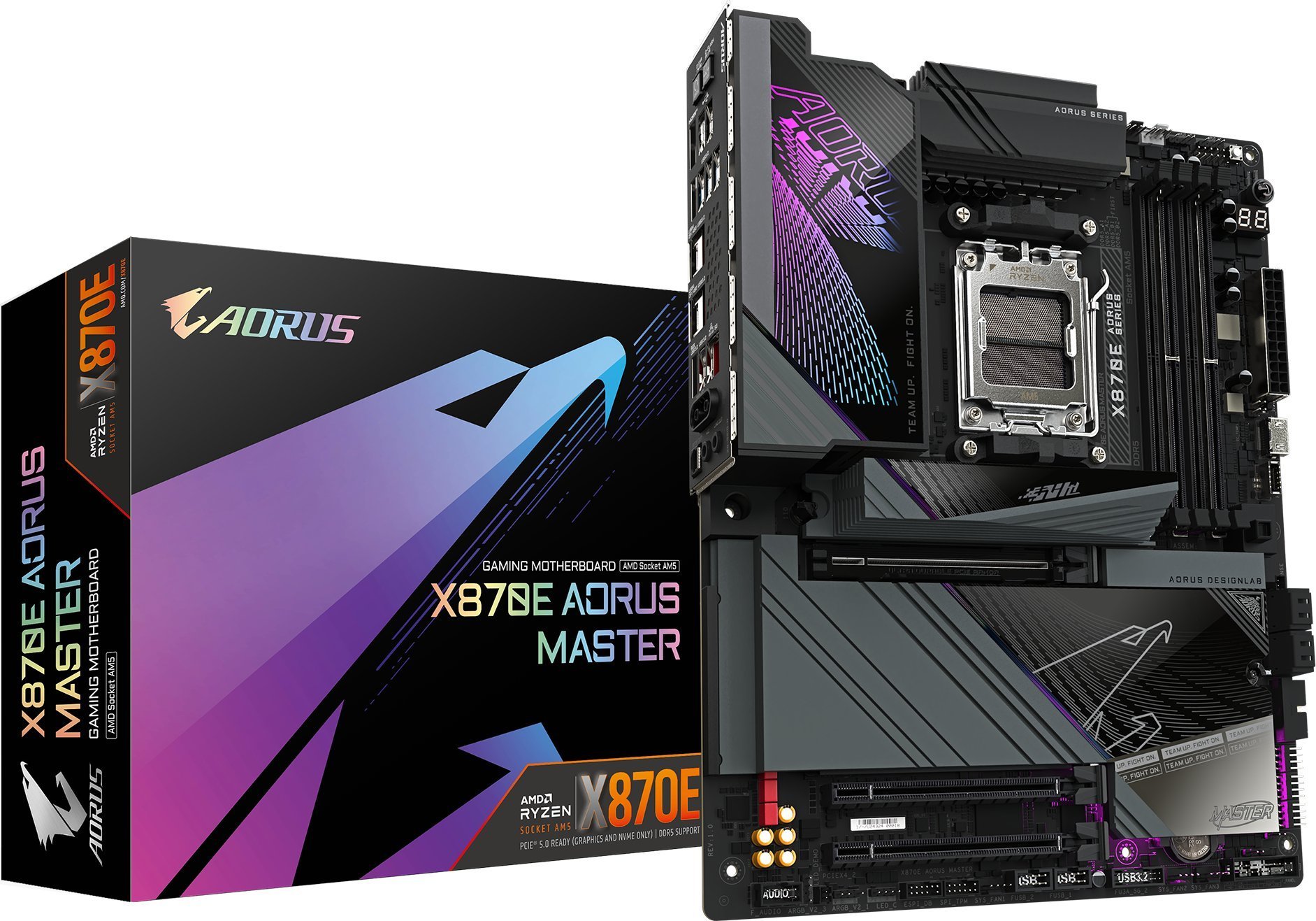 Pllakë amë GIGABYTE X870E AORUS MASTER, DDR5, PCIe 5.0, Wi‑Fi 7