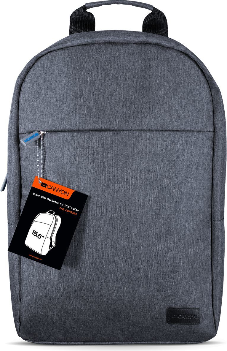 Çantë shpine Canyon për laptop deri 15.6", e hirtë e errët