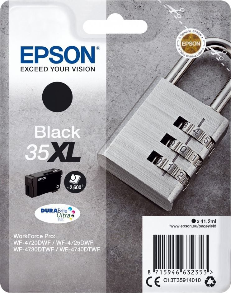 Ngjyrë printeri Epson 35XL, e zezë