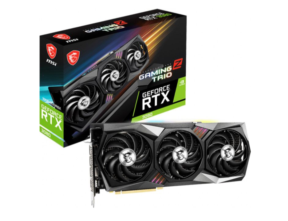 [OUTLET] Kartelë grafike MSI GeForce RTX 3080 Gaming Z Trio, 10GB GDDR6 (RTX 3080 GAMING Z TRIO 10G LHR)