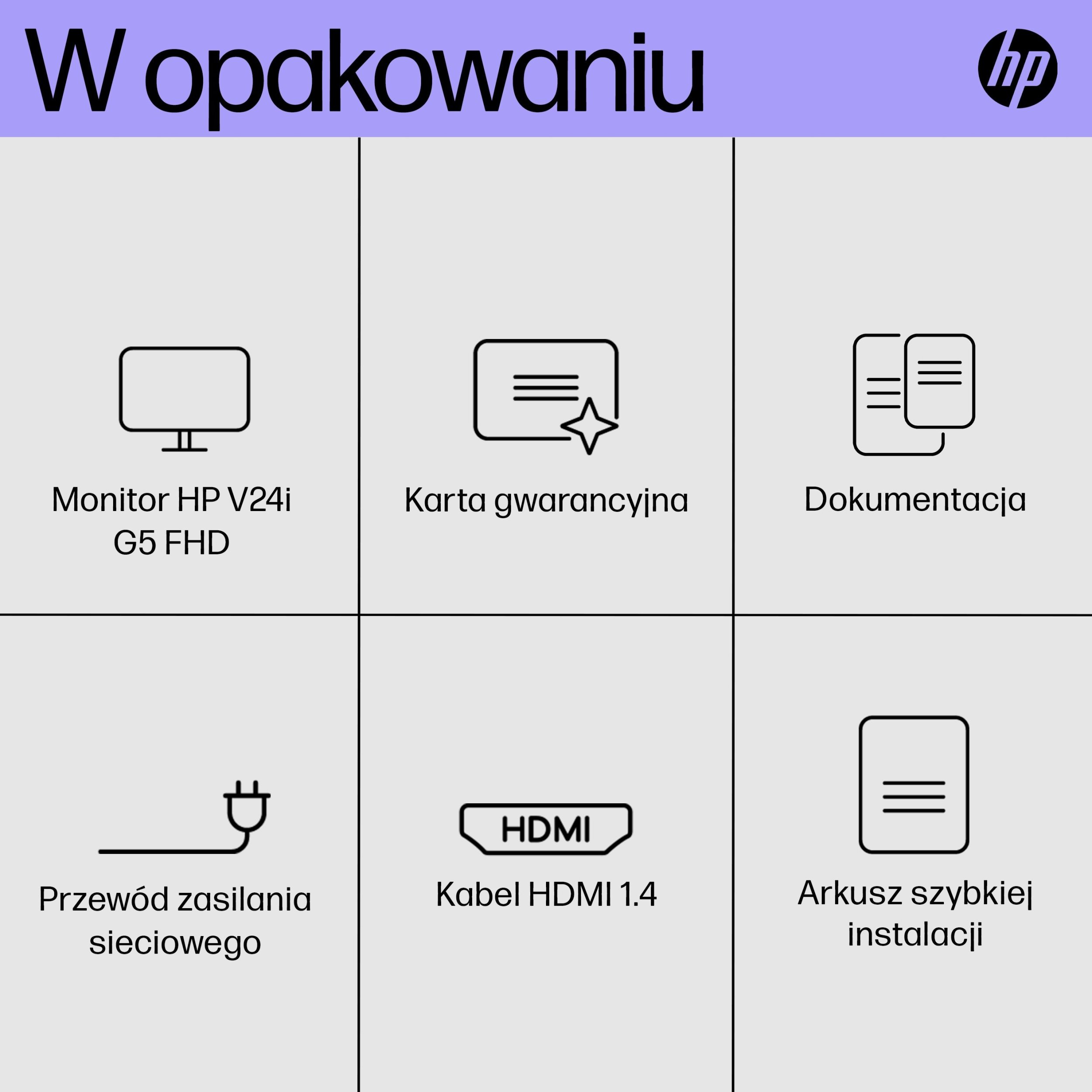 Monitor HP V24i G5, 23.8", FHD, i zi