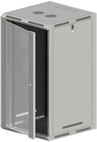 Kabinet rrjeti Q-Lantec Wall Cabinet 19", 21U, xham i temperuar, i zi