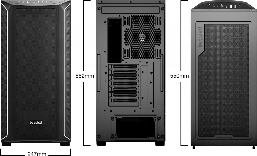 Куќиште за компјутер be quiet! Shadow Base 800 DX, Midi Tower