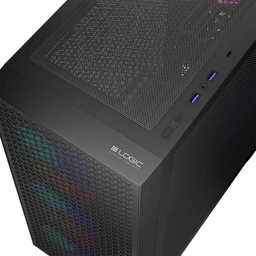 Kutia kompjuterike Logic Concept Dart Pro, MIDI, ARGB, e zezë