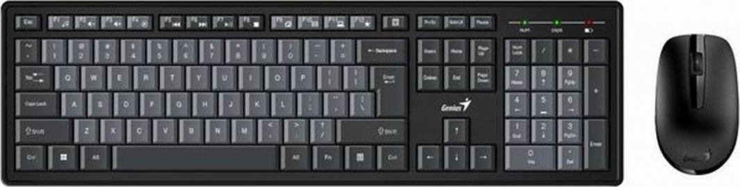 Set tastierë dhe maus Genius Smart KM-8200, Wireless, Optik, e zezë