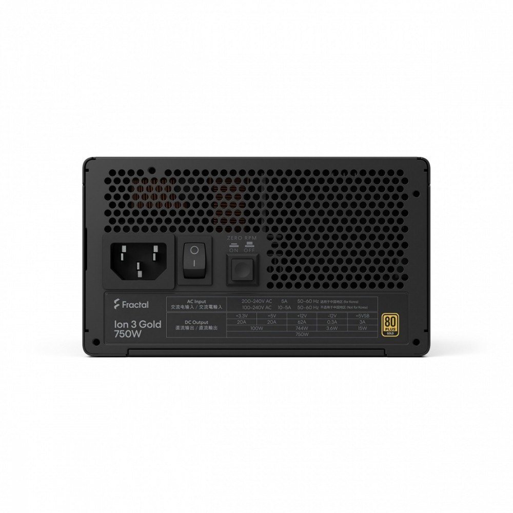 Furnizues energjie Fractal Design Ion 3 Gold, 750W, modular, ATX 3.1, i zi