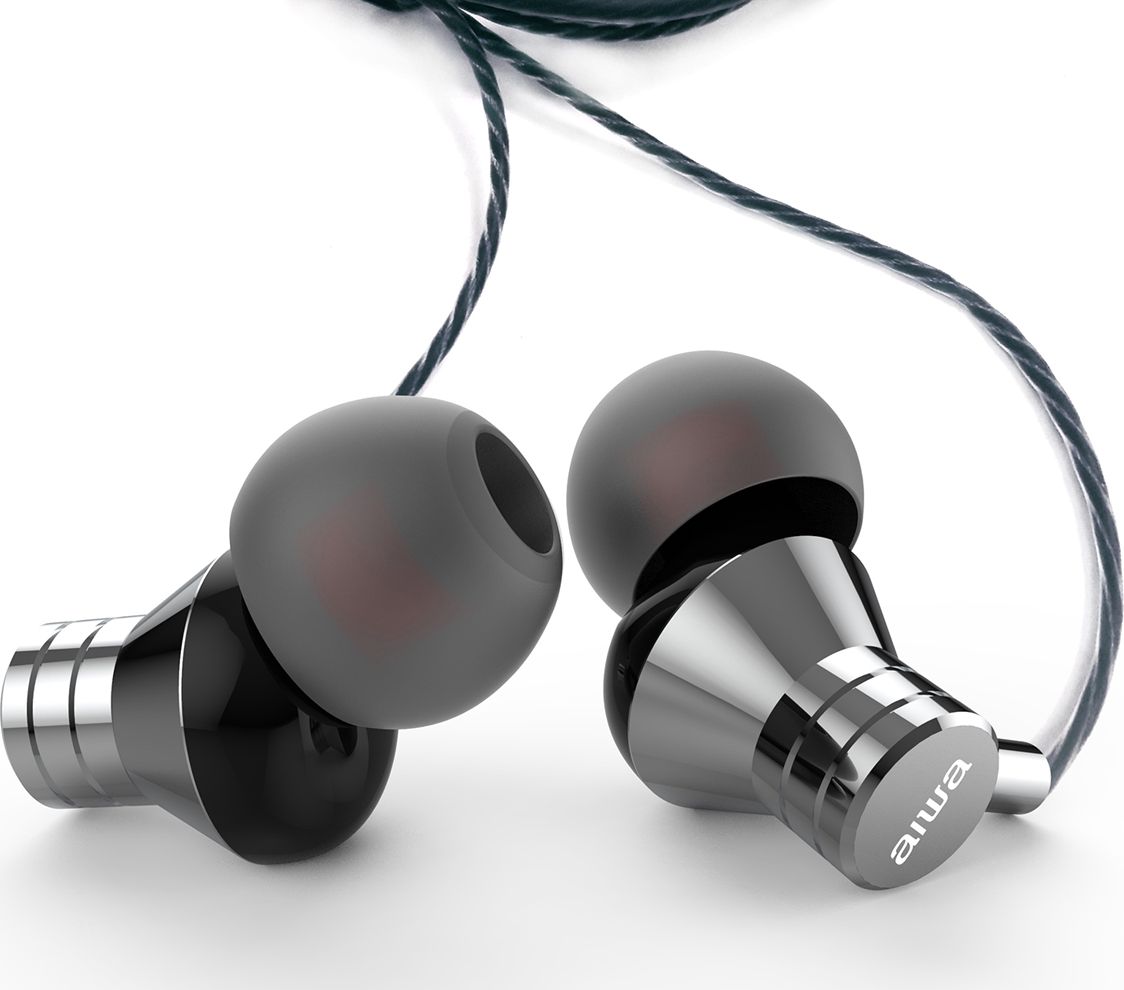 Kufje in ear Aiwa ESTM 50SL, me mikrofon, argjendti