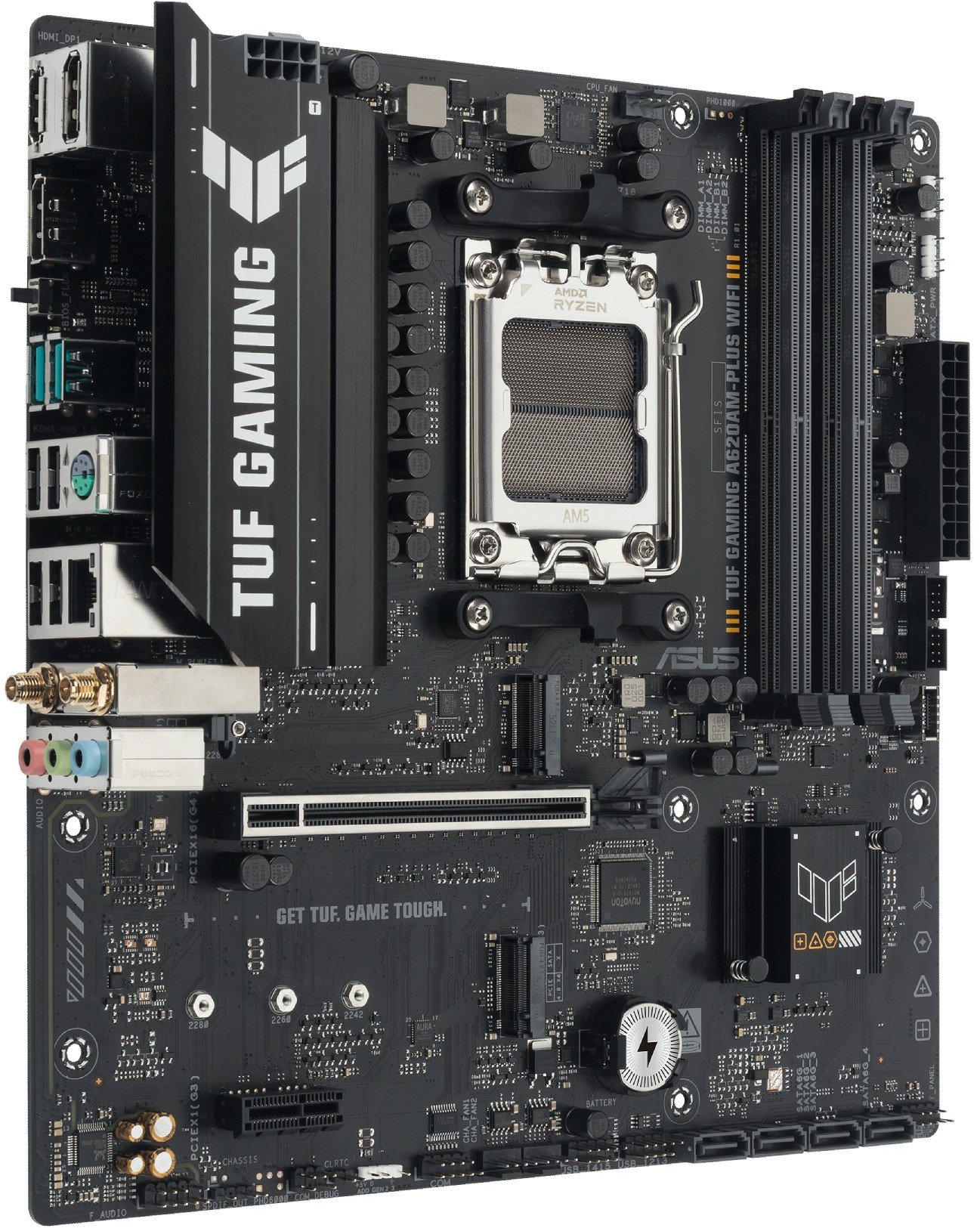 Pllakë amë ASUS TUF Gaming A620M PLUS WIFI, DDR5, Wi Fi 6, Micro ATX 3