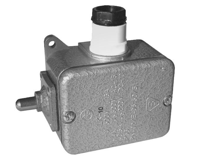 Çelës kufiri Promet LK-10 W0-59-351012, piston plunger, IP56, metalik