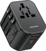 Karikues udhëtimi Usams T59, adapter 4 në 1, 20W, 2xUSB 1xUSB C, i bardhë