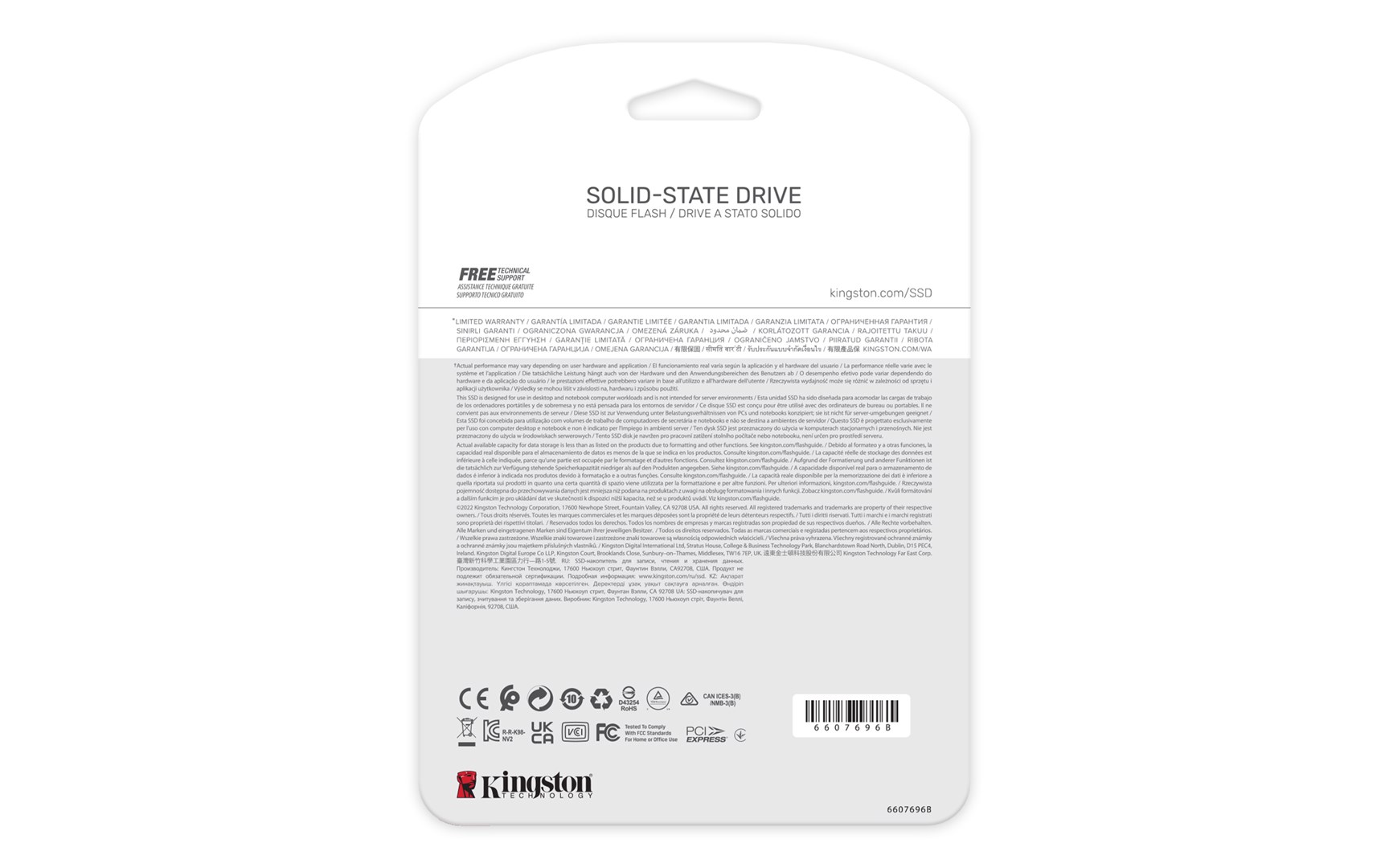 Disk SSD Kingston NV2, M.2, 2TB, PCIe 4.0, i bardhë