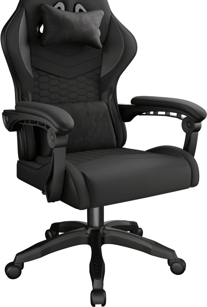 Karrige gaming Fury Shinai S4, ergonomike, me jastëkë veluri, e zezë