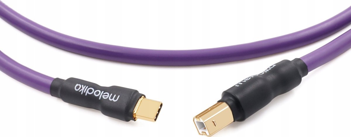Kabllo USB Melodika MDUCB60, USB C në USB B, 6 m, kontakte gold 24K