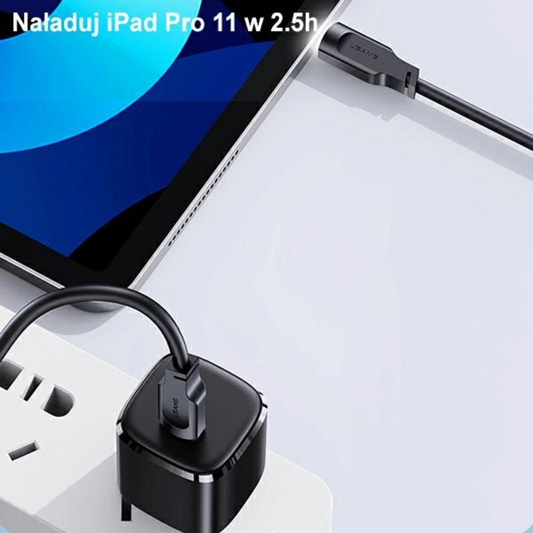Kabllo USB Usams USB C në USB C Lithe, 1.2 m, 100W, e gjelbër