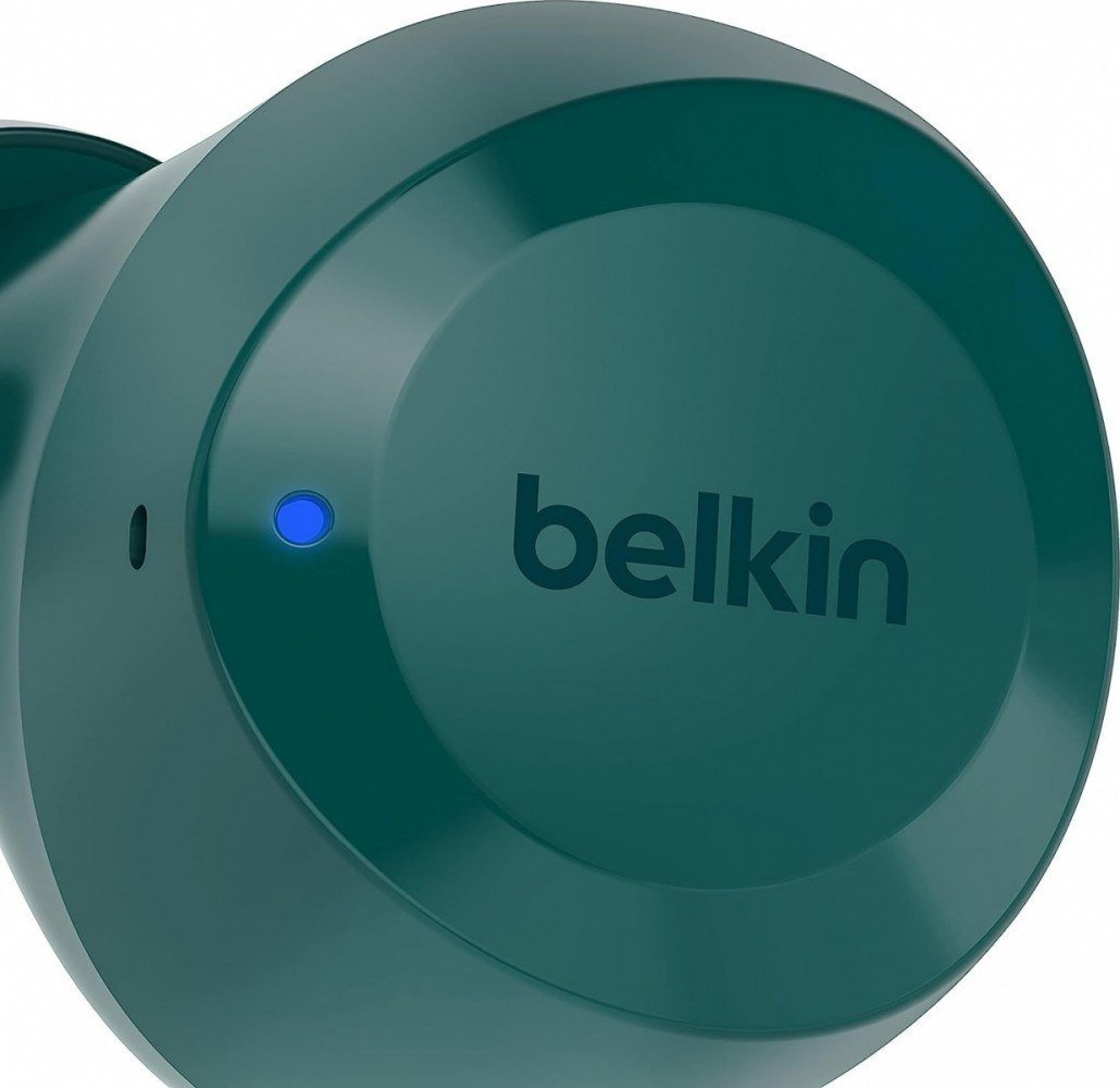 Слушалки TWS Belkin SoundForm Bolt AUC009btTE, безжични, зелени