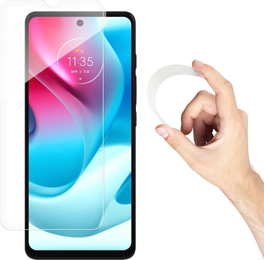 Xham mbrojtës Hurtel Nano Flexi Hybrid, fleksibël, Moto G60S, transparent