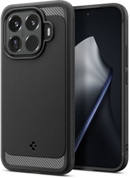 Mbrojtëse telefoni Spigen Rugged Armor, për Xiaomi 15T Pro, TPU, e zezë matte
