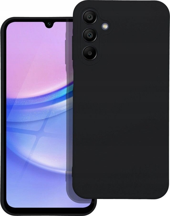 Mbulesë silikoni për telefon Samsung Galaxy A15 5G A15 4G, e zezë