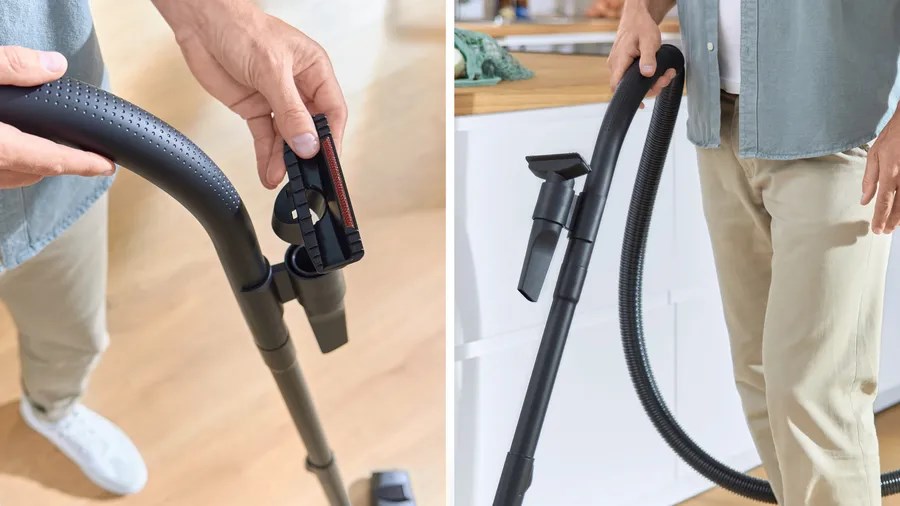 Fshesë me korent Bosch BGB38RD2, 600W, me kabllo, e kuqe e zezë