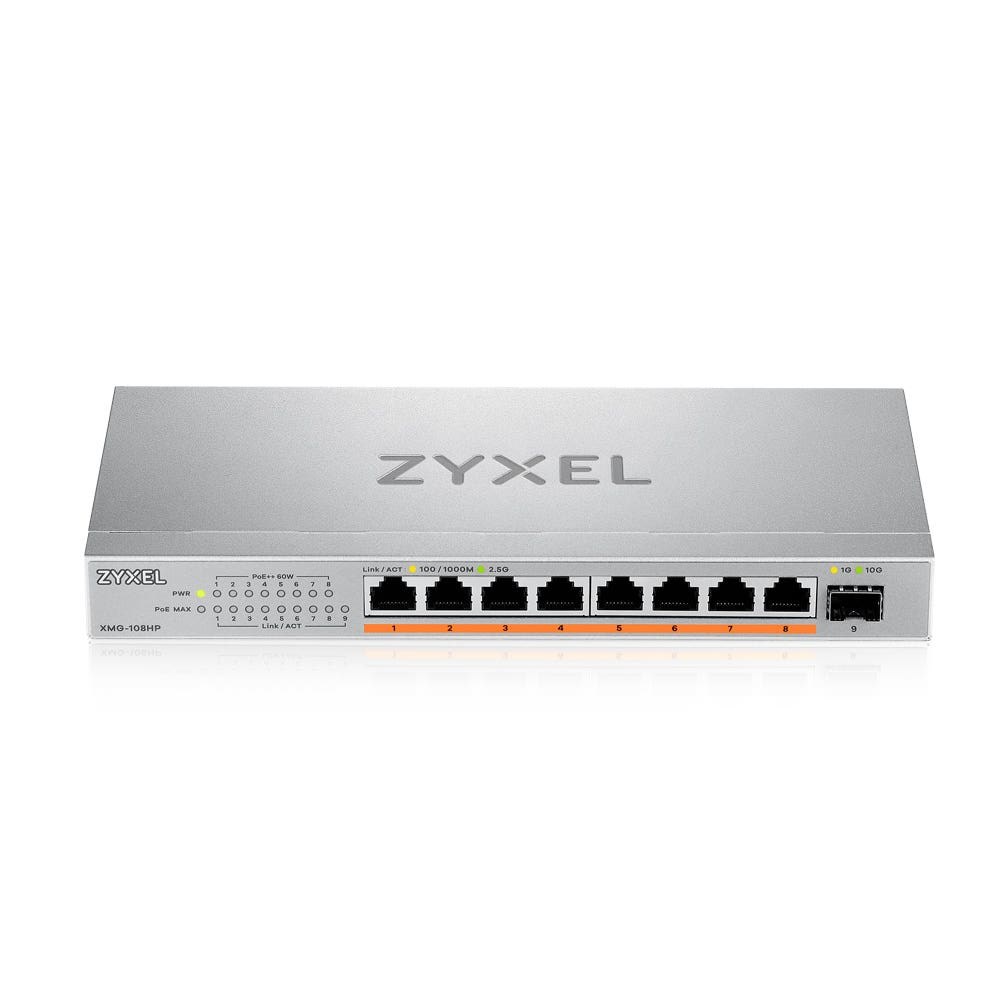 Switch Zyxel XMG-108HP Unmanaged 2.5G Ethernet (100/1000/2500) (PoE)