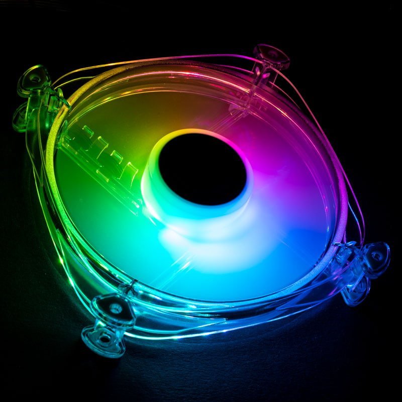 Ventilator PC Lamptron Icecloud+ ARGB 120mm PWM, ndriçim ARGB, transparent