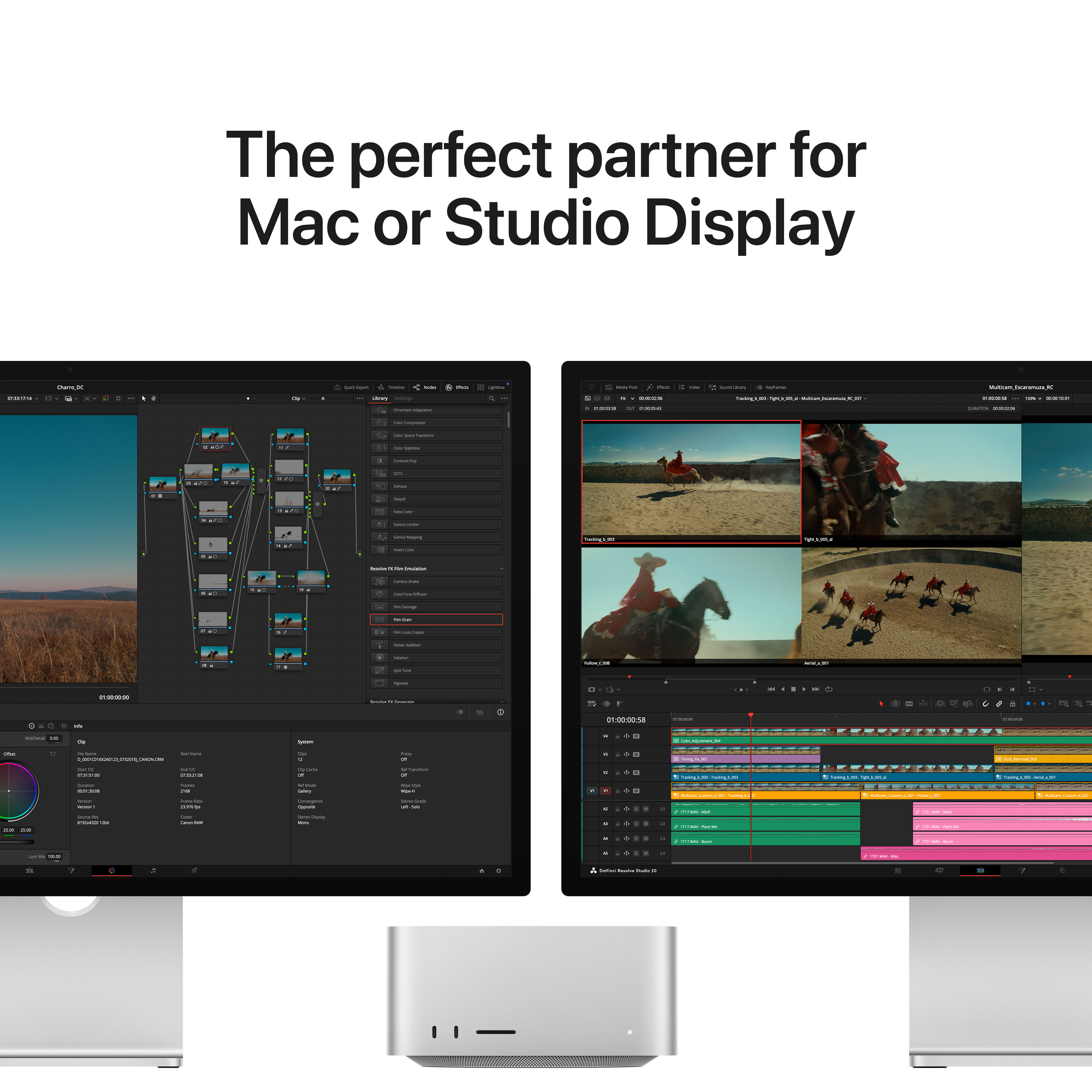 Apple Studio Display XDR, Nano-texture glass, Tilt- and height-adjustable stand