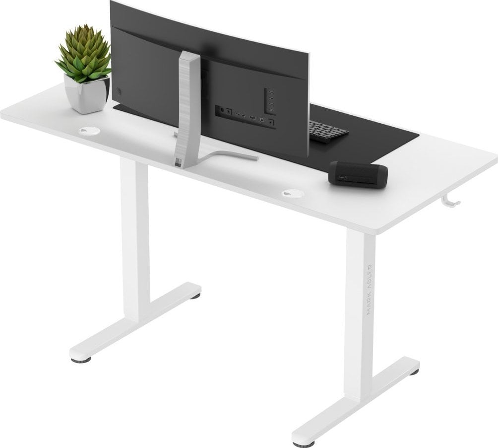 Tavolinë elektrike gaming MA Leader 7.0, lartësi e rregullueshme, memorie pozicionesh, e bardhë