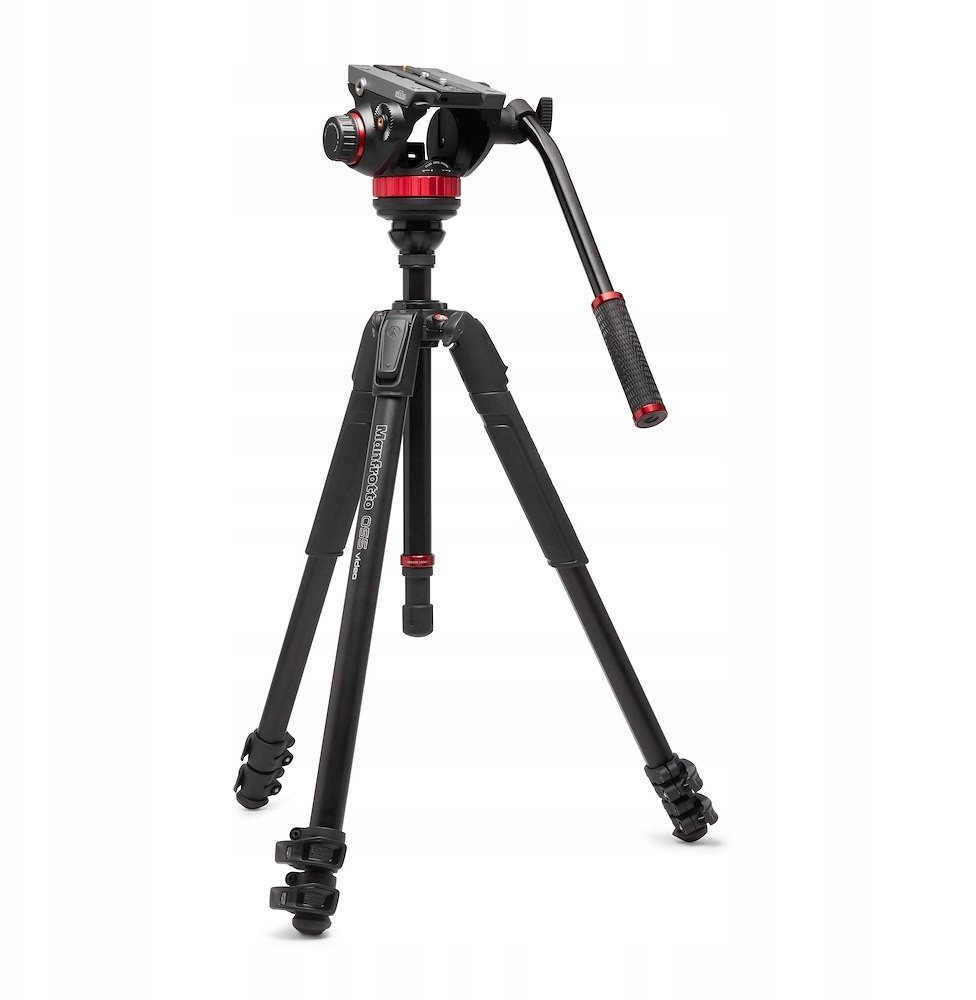 Tripod video Manfrotto 502 Head 055, alumini, 3 seksione, i zi
