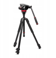 Tripod video Manfrotto 502 Head 055, alumini, 3 seksione, i zi
