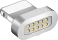 Adapter magnetik USB Libox LB0156, Lightning, argjendtë