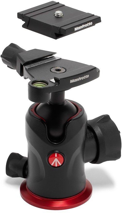Tripod fotografik Manfrotto 190X, alumini, me kokë sferike, i zi