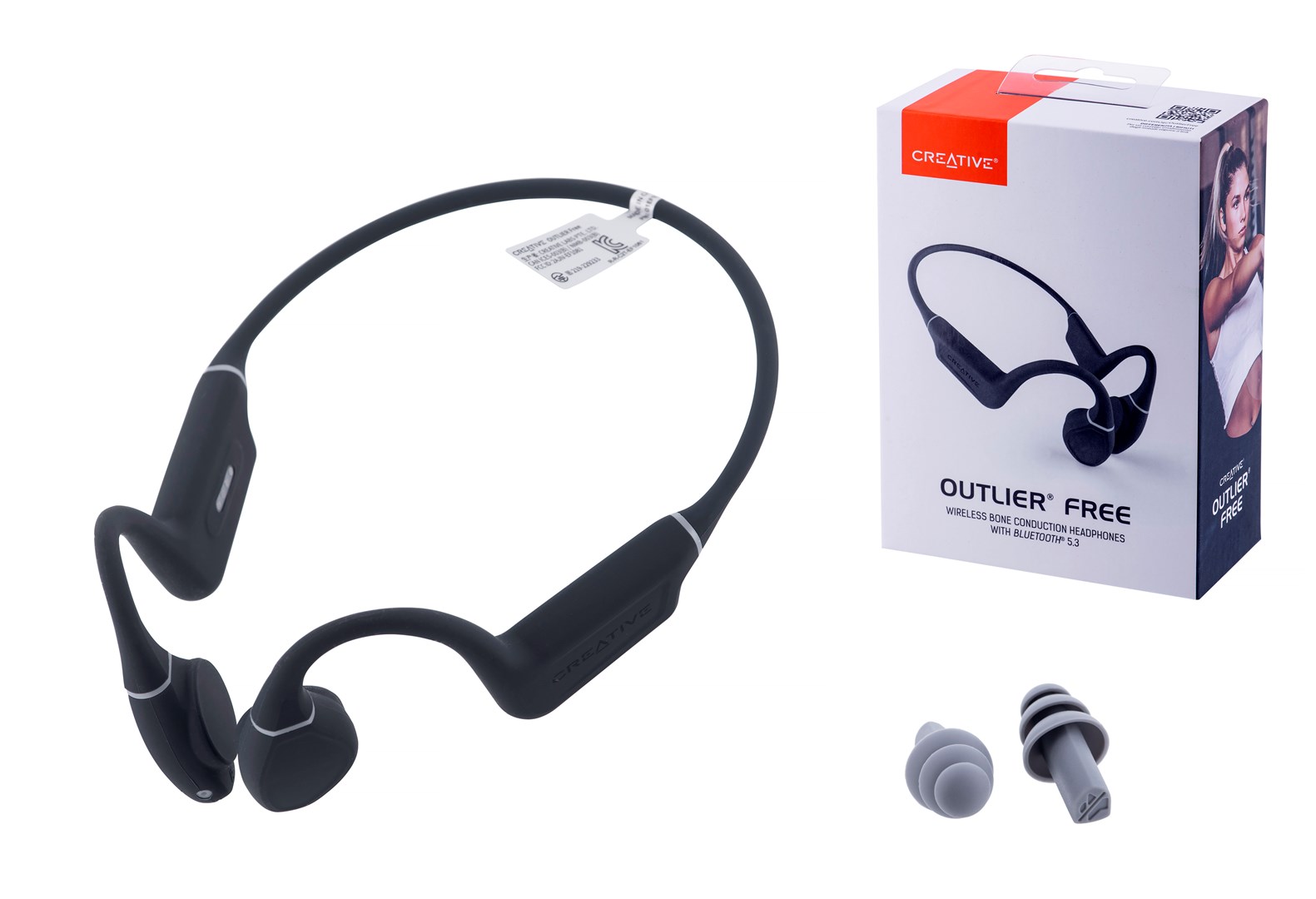 Kufje Creative Creative Outlier Free, Wireless, të hirta