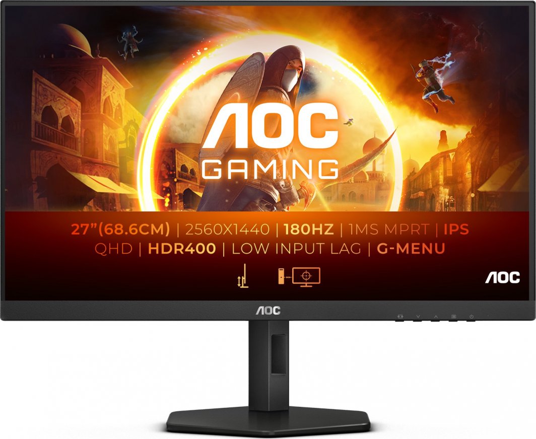 Monitor AOC Gaming Q27G4X, 27", QHD, 180Hz, i zi