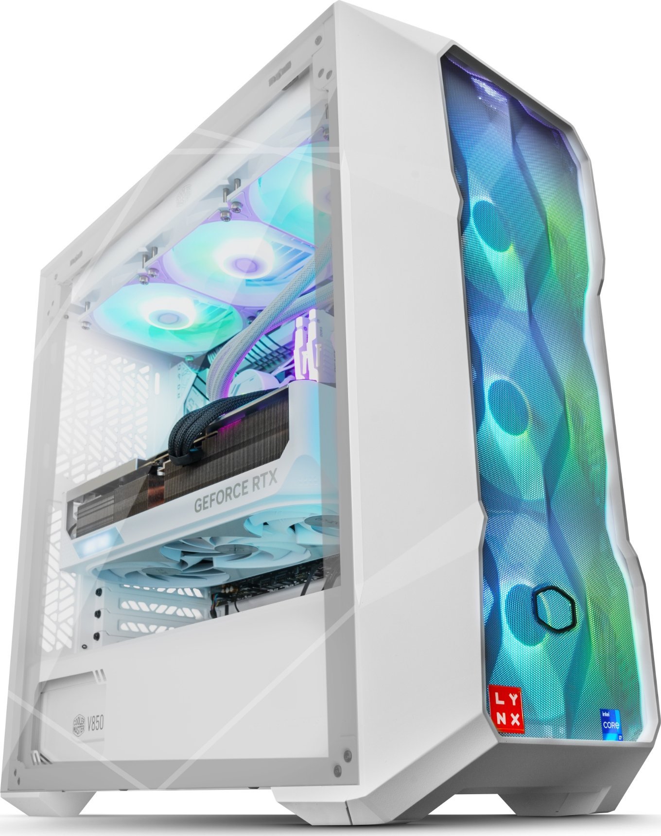 Kompjuter gaming LYNX Challenger, i5 13400F, RTX 4070 SUPER 12GB, 32GB RAM, 1TB SSD, i bardhë