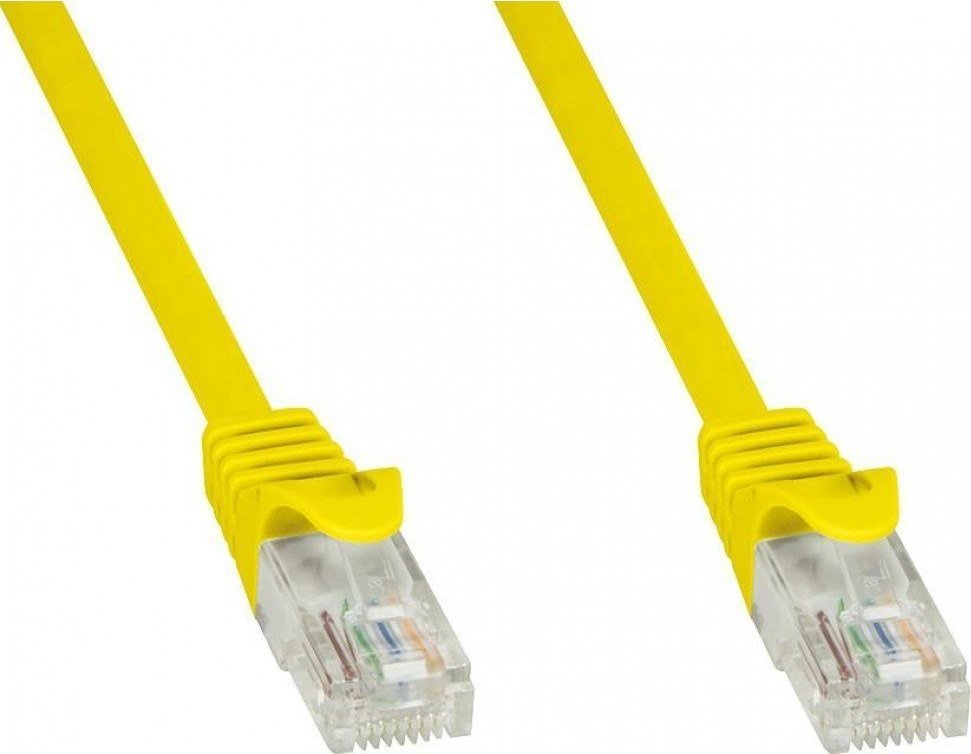 Мрежен кабел Techly Patch Cord Cat5e UTP, 5m, CCA, жолт