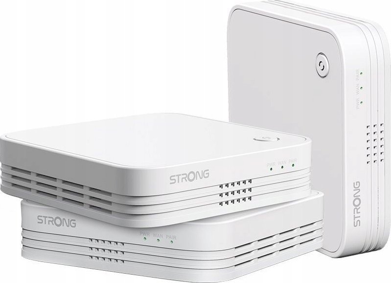 Sistem Wi Fi Mesh Strong Triple Kit 1200, 3 njësi, AC1200, i bardhë