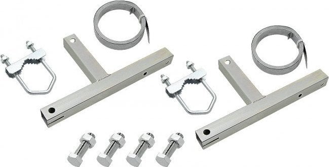 Kapëse për direk antene Emos Chimney, shirita 2x5m, çelik inox, argjendtë