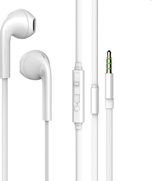 Kufje in ear Vivanco WEVVSS10_W, me kabllo, 1.2m, të bardha