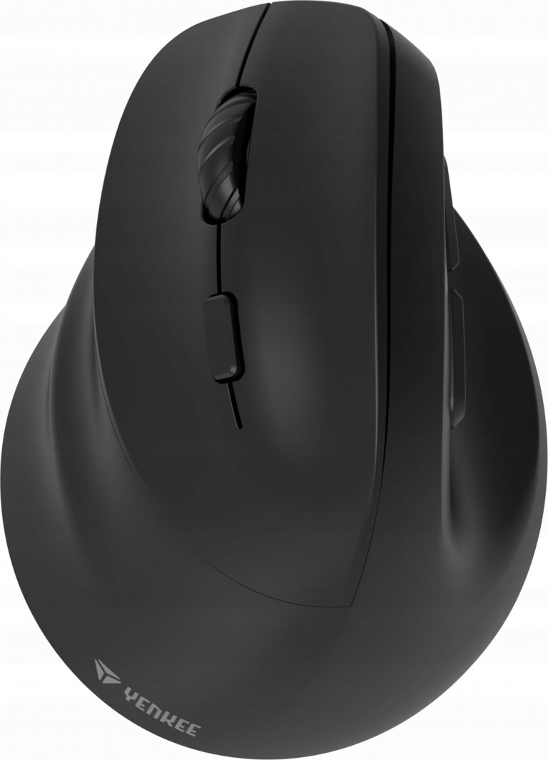 Mouse wireless YENKEE YMS 5060L Vertical Left, ergonomik për majtakë, optik, i zi