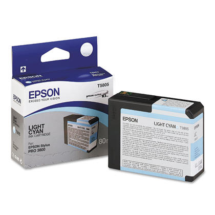 Kasetë boje Epson T5805, Light Cyan, origjinale
