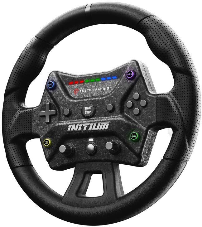 Тркачки волан за PC Asetek SimSports Initium, 300mm, програмбилни копчиња, црн