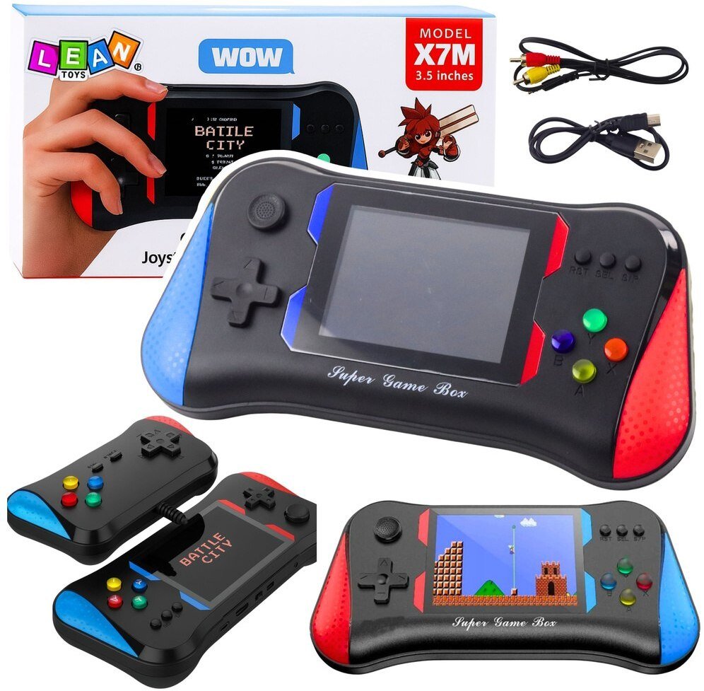 Konzolë portative X7M, 500 lojëra, ekran 3.5", me dy lojtarë