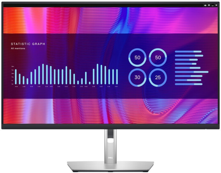 Монитор Dell P3223DE - LED, 31.5", QHD, црн / сребро