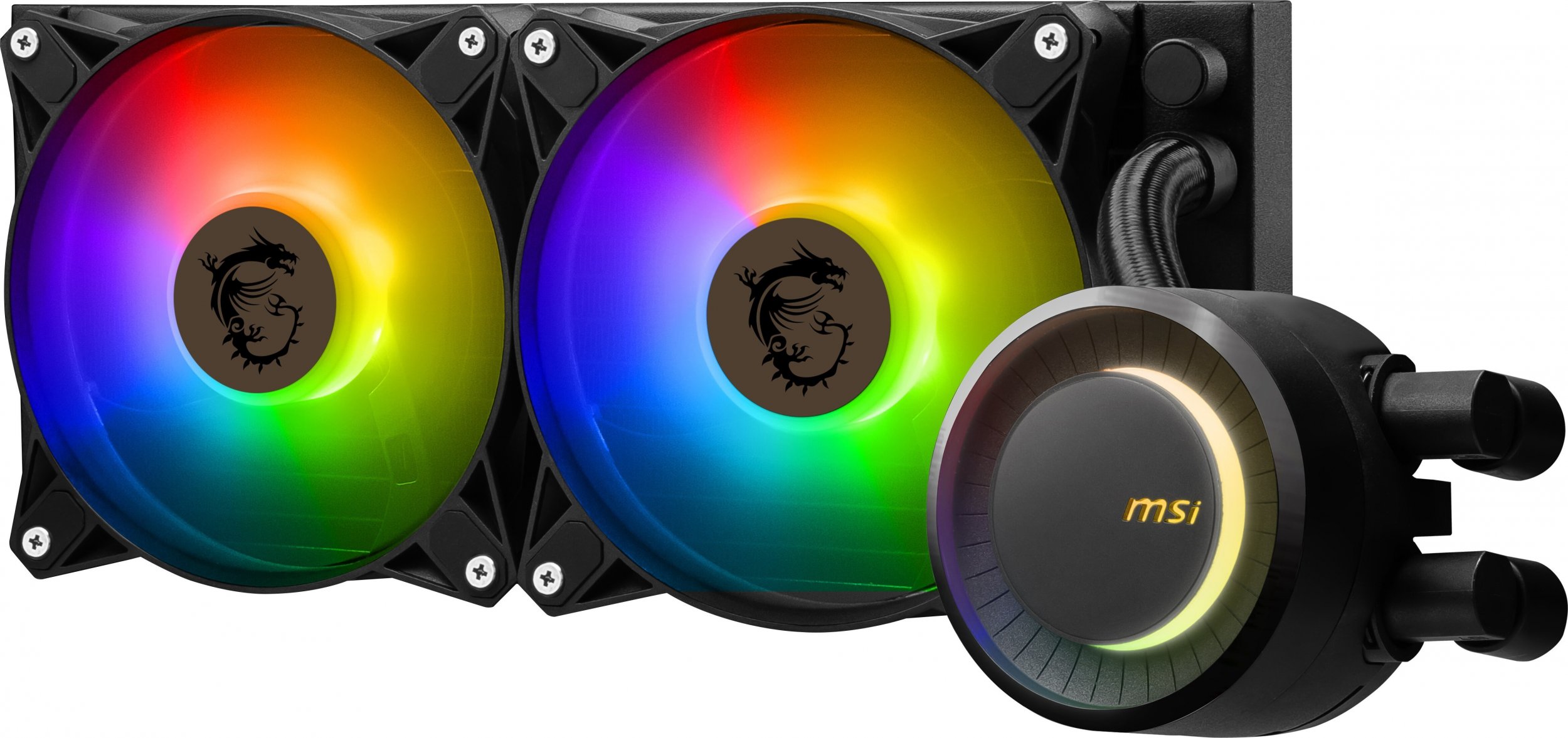 Sistem ftohës uji MSI MAG CoreLiquid E240, 240mm, ARGB, i zi