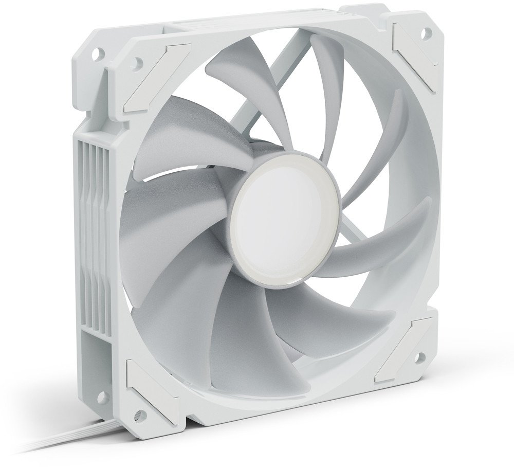 Ventilator PC Shark Mirror RGB PWM, 120mm, adresues RGB, i bardhë