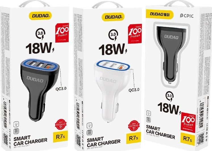 Karikues për veturë Dudao R7S Charger 3x USB-A 3A